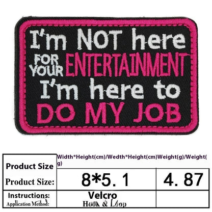 Pet Dog Accessories Embroidered Velcro New Pet Clothing Decorative Sticker Computer Embroidery Chapter