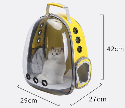 Portable Pet Backpack Carrier Bubble, New Space Capsule Design 360 Degree Sightseeing Rabbit Rucksack Handbag