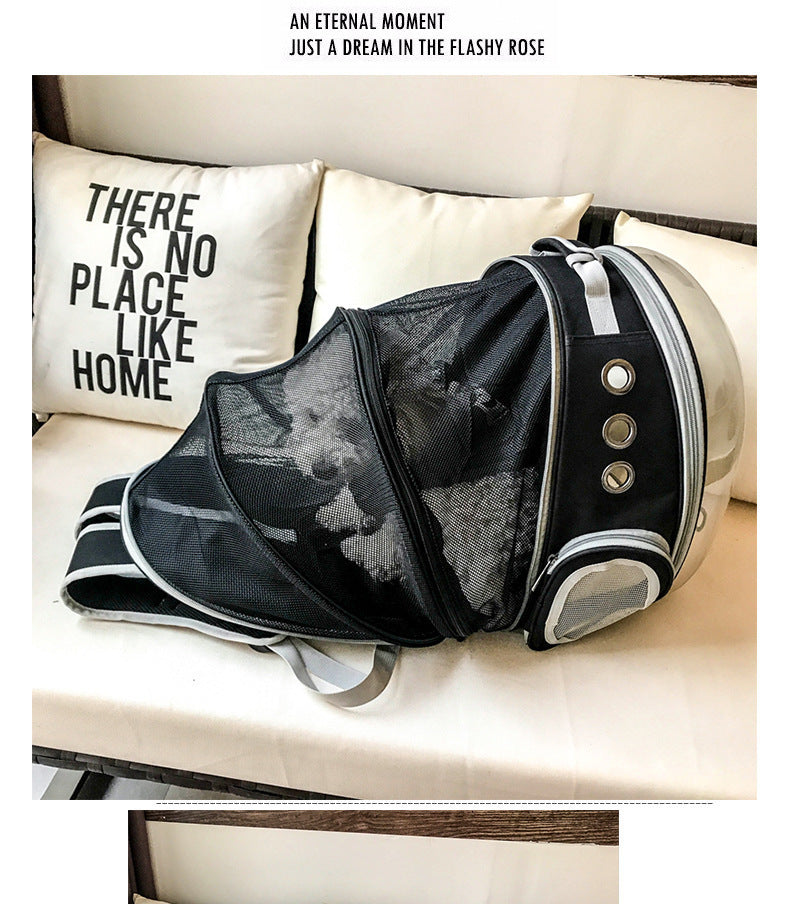 Portable Pet Backpack Carrier Bubble, New Space Capsule Design 360 Degree Sightseeing Rabbit Rucksack Handbag